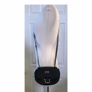 J.CREW MINI RIDER BAG IN ITALIAN LEATHER BLACK "ET